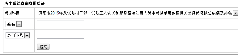 资阳乡镇公务员排名查询